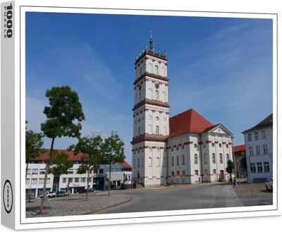 Image de puzzle premium raxxa "Marktplatz Stadtkirche in Neustrelitz", 1000 pièces