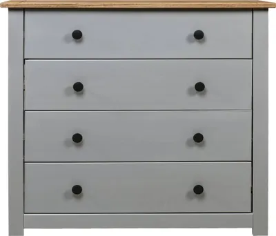 Image de vidaXL Sideboard Gris 80x40x73 cm Pin Panama