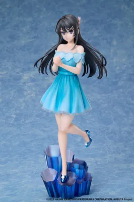 Produktbild von Elcoco Rascal Does Not Dream Of A Knapsack Kid Ai Sakurajima Jewel Princess 1/7 M 27 Cm Figur Blau Blau One Size