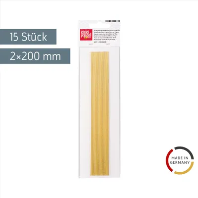 Produktbild von KnorrPrandell 8306028 Wachsstreifen, 2 mm/20 cm, gold