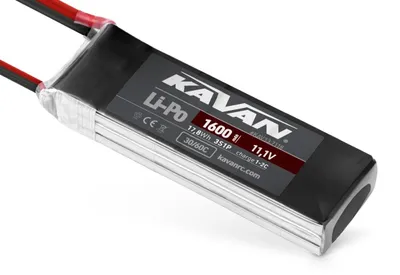 Imagen del producto de Baterías Kavan de 1600 mAh, 11 1V, 30/60C para modelismo