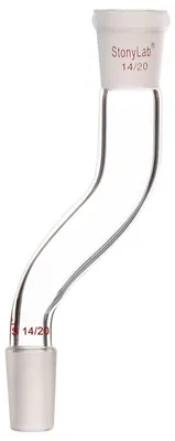 Offset-Adapter aus Borosilikatglas, 14/20, 40 mm Versatz, für Labordestillation