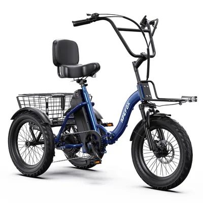 Produktbild von APEFOX RH30 Klappbares elektrisches Dreirad für Lasten 48V 15Ah 65N・m mechanische Seilbremsen 153 × 116 × 64 cm 120 kg