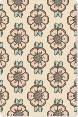 Produktbild von MuchoWow® Mauspad Mousepad Retro - Blumen - Design 40x60 cm - Mousepads - Maus Mat - Pad - Mausunterlage - Schreibtisch Accesoire