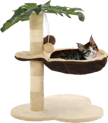 Immagine prodotto di vidaXL Tiragraffi per gatti con tiragraffi in sisal 50 cm Beige e marrone