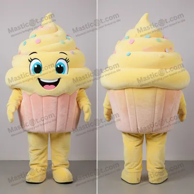 Immagine prodotto di Mascotte MASTICOT Gonfiabile a Forma di Cupcake Giallo Limone