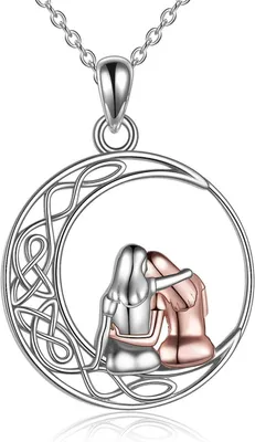Immagine prodotto di Sorella collana ciondolo in argento sterling regali di compleanno per le donne