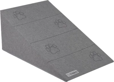Immagine prodotto di Rampa per cani e gatti, altezza 30 cm, grigio scuro, con zampe, per animali fino a 15 kg