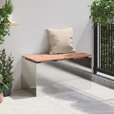 Produktbild von “2026 Modern“ Gartenbank Edelstahl 80 x 40 x 43cm - Designermöbel 166641 - Gartenbänke