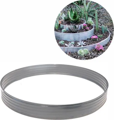 Produktbild von Baumring aus Alu Höhe 140 mm Durchmesser 1 m | Baumumrandung | Pflanzringe | Beeteinfassung | Rasenkante rund