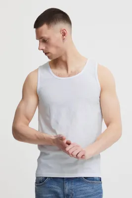 Produktbild von SOLID SDCasal Herren Tanktop Shirt Muskel-Shirt mit Rundhalsausschnitt im 3er Pack Baumwollmischung Slim fit