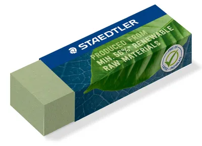Produktbild von STAEDTLER 526 80-5 Radierer Einzelprodukt, Größe: 65 x 23 x 13 mm, grün