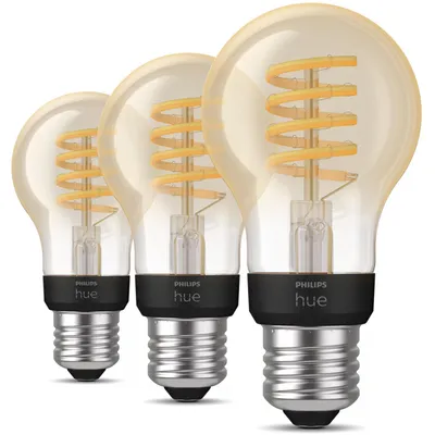 Produktbild von Philips Hue White Ambiance E27 Filament 3erPack