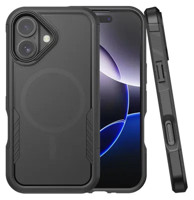 Obrázek produktu pro Pro Apple iPhone 17 Kalebol 2 v 1 Matte Design MagSafe Protective Case Black
