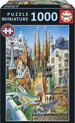 Image de Puzzle EDUCA Gaudí, Collage Miniature, 1000 Pièces