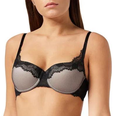 Produktbild von Triumph Lace Spotlight WHU01, Farbe: Black 04/0004, Größe: 80A Bügel-BH mit Halbschale und Push-up
