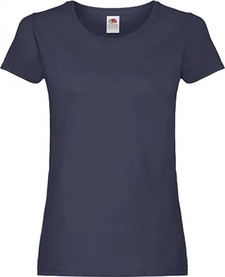 Produktbild von Fruit of the Loom 61-420-0 | Damen Original T Lady-Fit / Belcoro® Garn - Farbe: Deep Navy - Größe: M