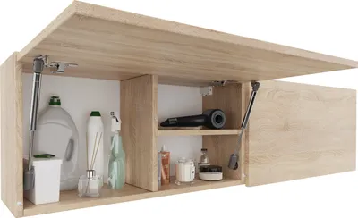 Obrázok produktu pre PLATAN ROOM kúpeľňová skrinka na stenu 160 (2x80) x 40 x 25cm Matná kúpeľňová skrinka závesná skrinka na stenu do kúpeľne dub sonoma