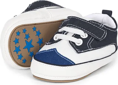 Produktbild von Sterntaler Baby-Schuh weiß blau Größe 18