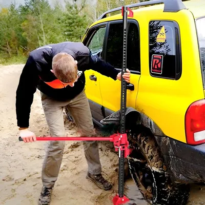Produktbild von Fortuna Lai Farm Jack Wagenheber 135 cm 3000 kg Tragkraft Offroad Stockwinde aus Stahl Traktorhochheber Allzweckheber für Geländewagen Traktor ATV LKW SUV
