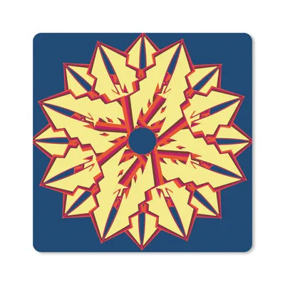 Produktbild von MuchoWow® Mauspad Mousepad Sterne - Muster - Abstrakt 20x20 cm - Mousepads - Maus Mat - Pad - Mausunterlage - Desk Mat - Bureauartikeln