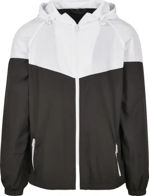 Produktbild von Build Your Brand - Windrunner Jacke für Herren/Damen Uni LT6292 (XXL) (Schwarz/Weiß)