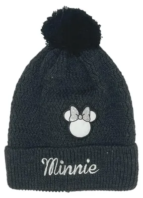 Produktbild von Minnie Mouse Mädchen Bommelmützel Winter-Mütze, Größe:56
