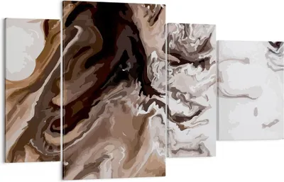 Produktbild von Bild auf Leinwand - Leinwandbild - Abstraktion modern - 120x70cm - Wand Bild - Wanddeko - Leinwanddruck - Bilder - Kunstdruck - Wanddekoration - Leinwand bilder - Wandkunst - DL120x70-4073