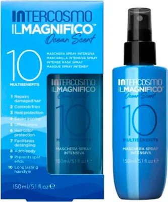 Zdjęcie produktu dla Revlon Professional Intercosmo Il Magnifico Ocean Scent 10 Multibenefits Intense Mask Spray pielęgnacja bez spłukiwania do wszystkich rodzajów włosów 150 ml