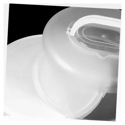 Produktbild von 2 Stück runde Tortenbehälter mit transparentem Deckel, wiederverwendbar für Käsekuchen und andere Kuchen