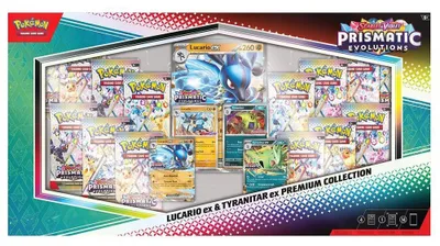 Produktbild von Pokemon Prismatic Evolutions Lucario ex & Tyranitar ex Collection EN