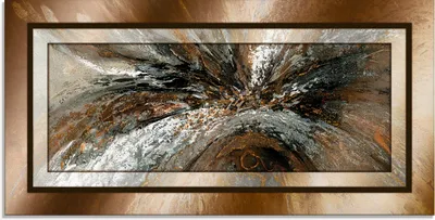 Produktbild von ARTland Glasbild Gold Abstrakt 1 Größe: 100x50 cm