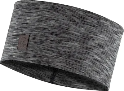 Image de BUFF Merino Wide Stirnband Uni multistripes fog grey