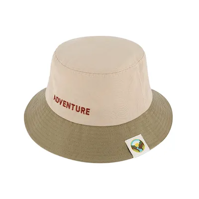 Produktbild von Fiebig Fischerhut zweifarbig mit Stickerei recycelt Khaki Gr. 57