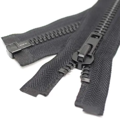 Produktbild von Große teilbare Reißverschluss für Jacken 56 cm Schwarz