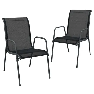 Zdjęcie produktu dla VidaXL 316817, Taras, Stal, Tkanina, Czarny, 510 mm, 660 mm, 880 mm