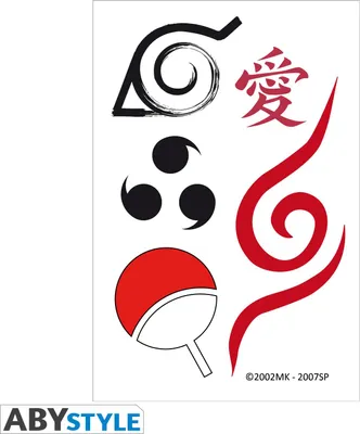Produktbild von NARUTO SHIPPUDEN - Tattoos - 15x10cm