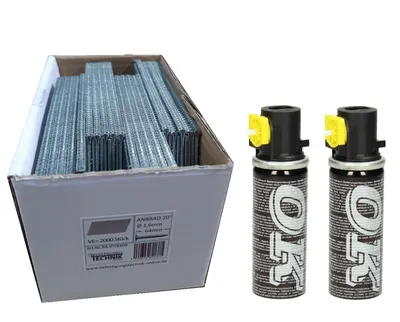 Produktbild von Nägel 45mm verzinkt Brads 20° für Tjep Gas Nagler VF-16/64 Paslode IM65A F16 IM250A 16G BR-07