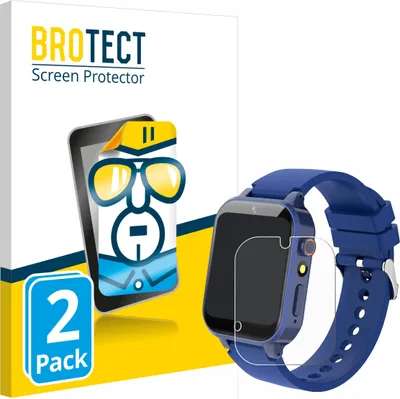 Produktbild von 2x Für Ruopoem Kids Smartwatch 1.54" Schutzfolie BROTECT Displayschutz Display Schutz Folie Klar Transparent