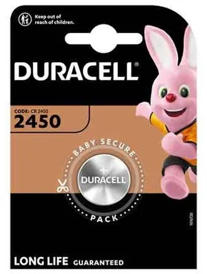 Obrázek produktu pro Duracell CR2450, Baterie na jedno použití, CR2450, Lithium, 3 V, 100 kusů, Stříbrná