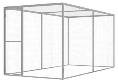 Produktbild von Katzenkäfig 3x1,5x1,5 m aus verzinktem Stahl für den Außenbereich