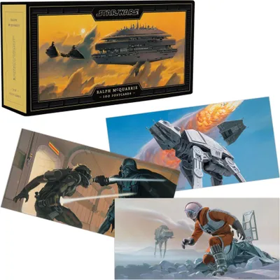 Zdjęcie produktu dla Chronicle Books Star Wars Předprodukční ilustrace 100 ks panoramatických pohlednic