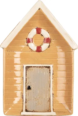 Produktbild von Clayre & Eef Servierplatte Haus 25x17 cm Gelb Keramik