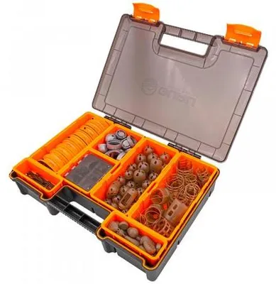 Produktbild von Guru Fusion Futterbox mit 2 Feeder Trays, Spulen- & Rig-Einsätzen – Individuell anpassbar