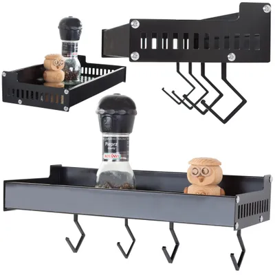 Produktbild von Verk 24253 Multifunktionales Wandregal schwarz