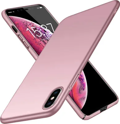 Produktbild von Handy Hard Case für Apple iPhone XS Max Hülle Slim Cover Matt Schutzhülle, Rose