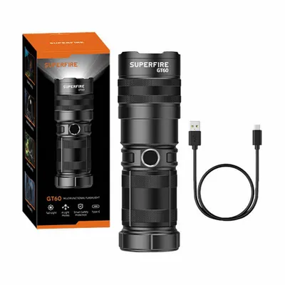 Immagine prodotto di Superfire GT60 flashlight - 2600 lm, 2 modes, USB-C