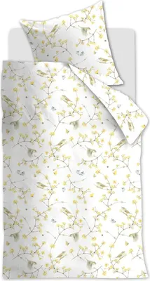 Produktbild von Marjolein Bastin Renforcé Bettwäsche-Garnitur Chiffchaff Farbe Yellow Größe 135x200+80x80
