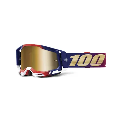 Produktbild von 100% SPEEDLAB Fahrradsonnenbrille - RACECRAFT 2 - Blau/Rot/Gold