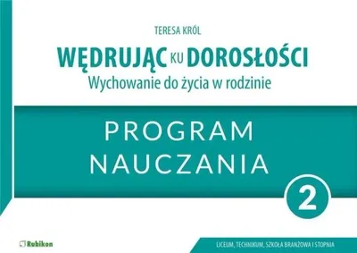 Productafbeelding van Wędrując ku dorosłości LO 2 program naucz. RUBIKON - Teresa Kró